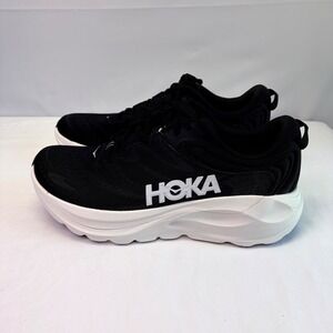 NIB Hoka Gaviota 6 Running Shoes Men 11D Black White Stability Athletic Sneakers